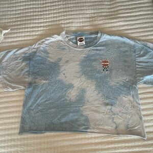 Vintage Harley-Davidson Maui Hawaii Blue and White dyed T-Shirt